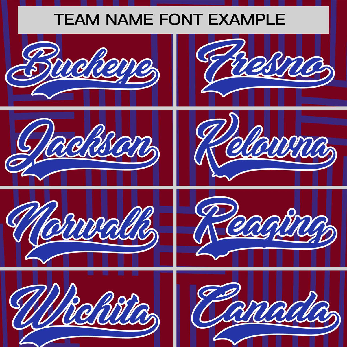 Custom Crimson-Royal Blue Personalized Line Pattern Performance T-Shirt