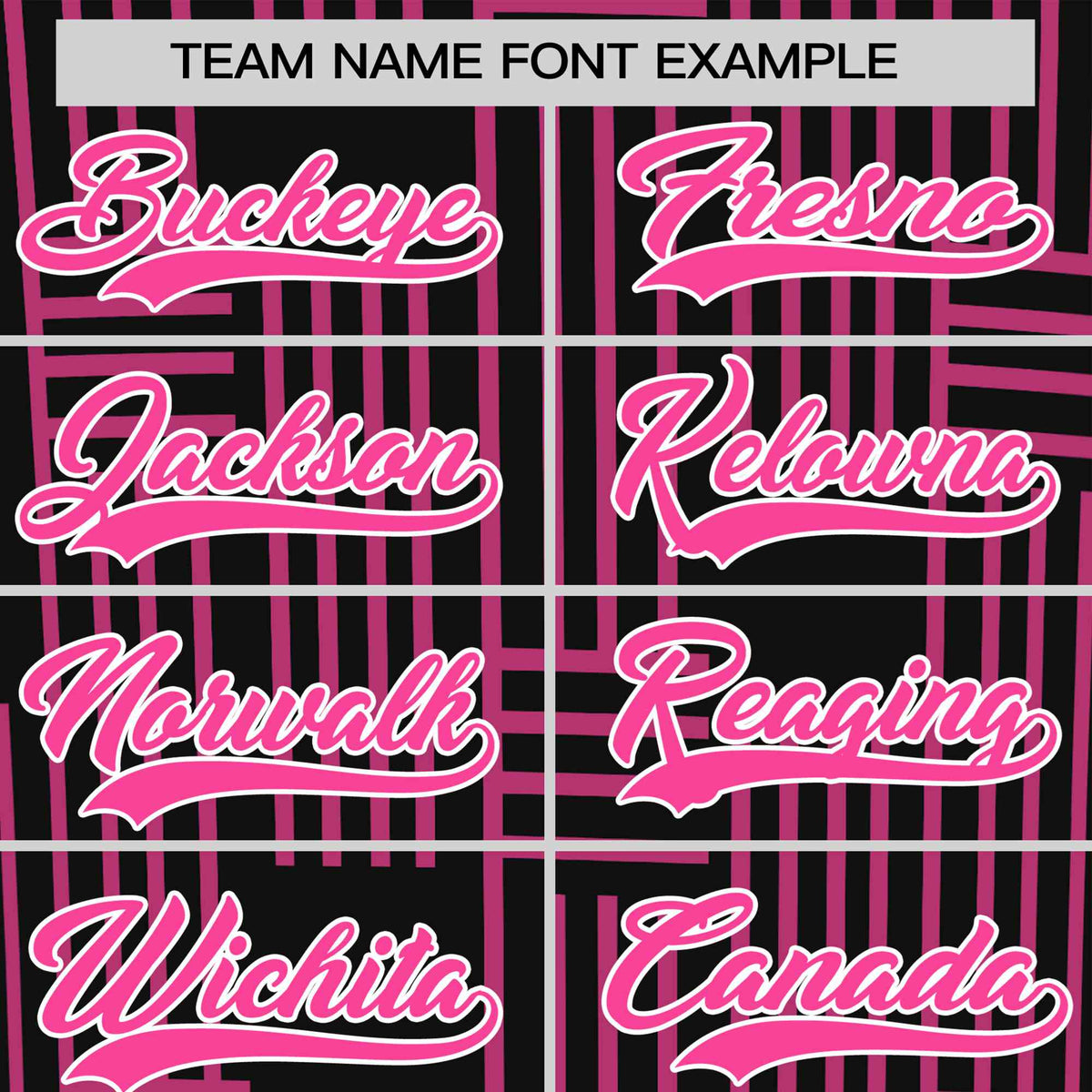 Custom Black Pink Personalized Line Pattern Performance T-Shirt