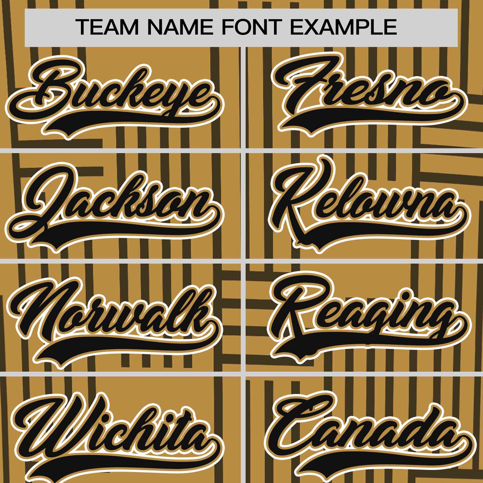 Custom Gold Black Personalized Line Pattern Performance T-Shirt