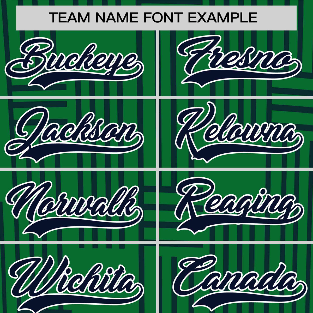 Custom Kelly Green-Navy Personalized Line Pattern Performance T-Shirt