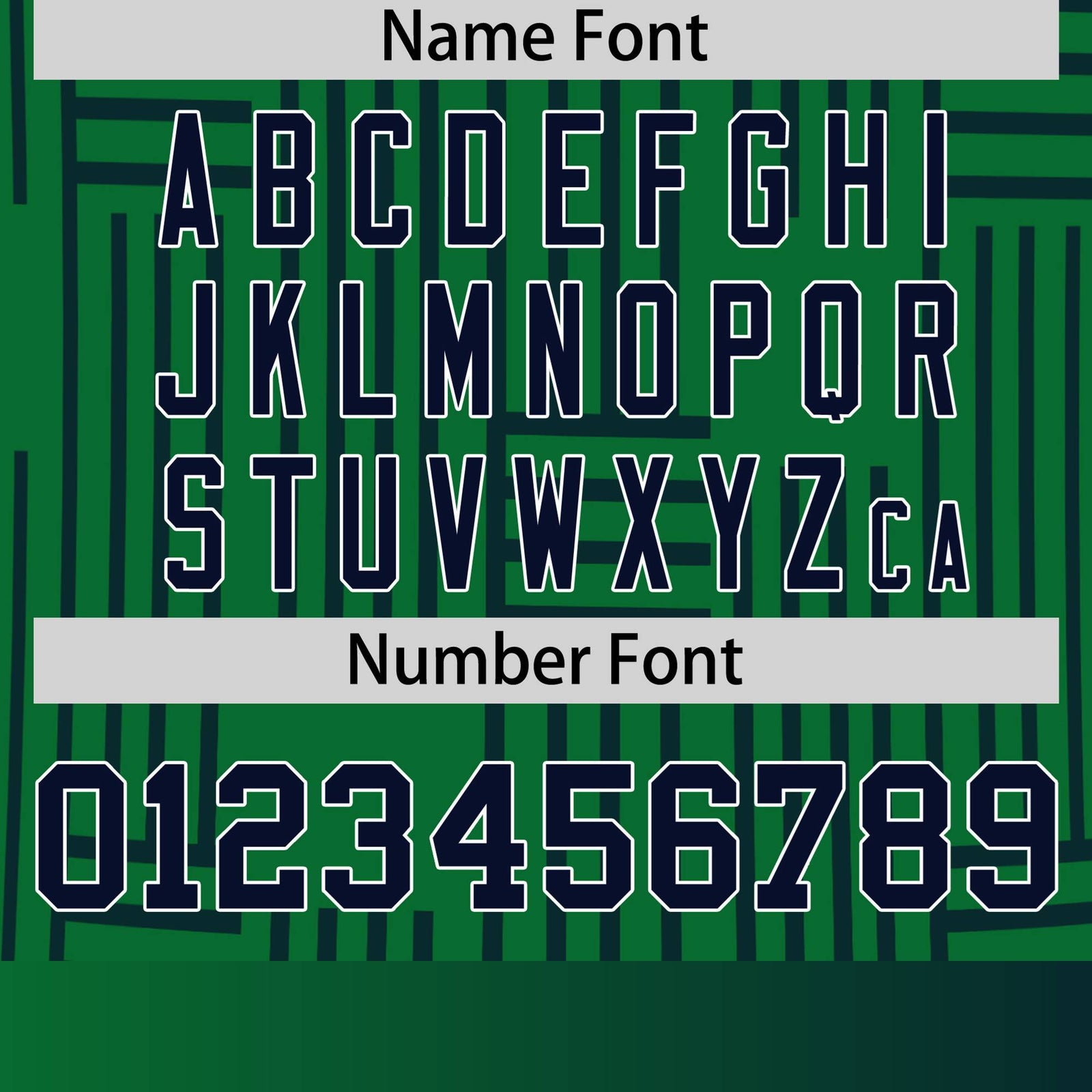 Custom Kelly Green-Navy Personalized Line Pattern Performance T-Shirt