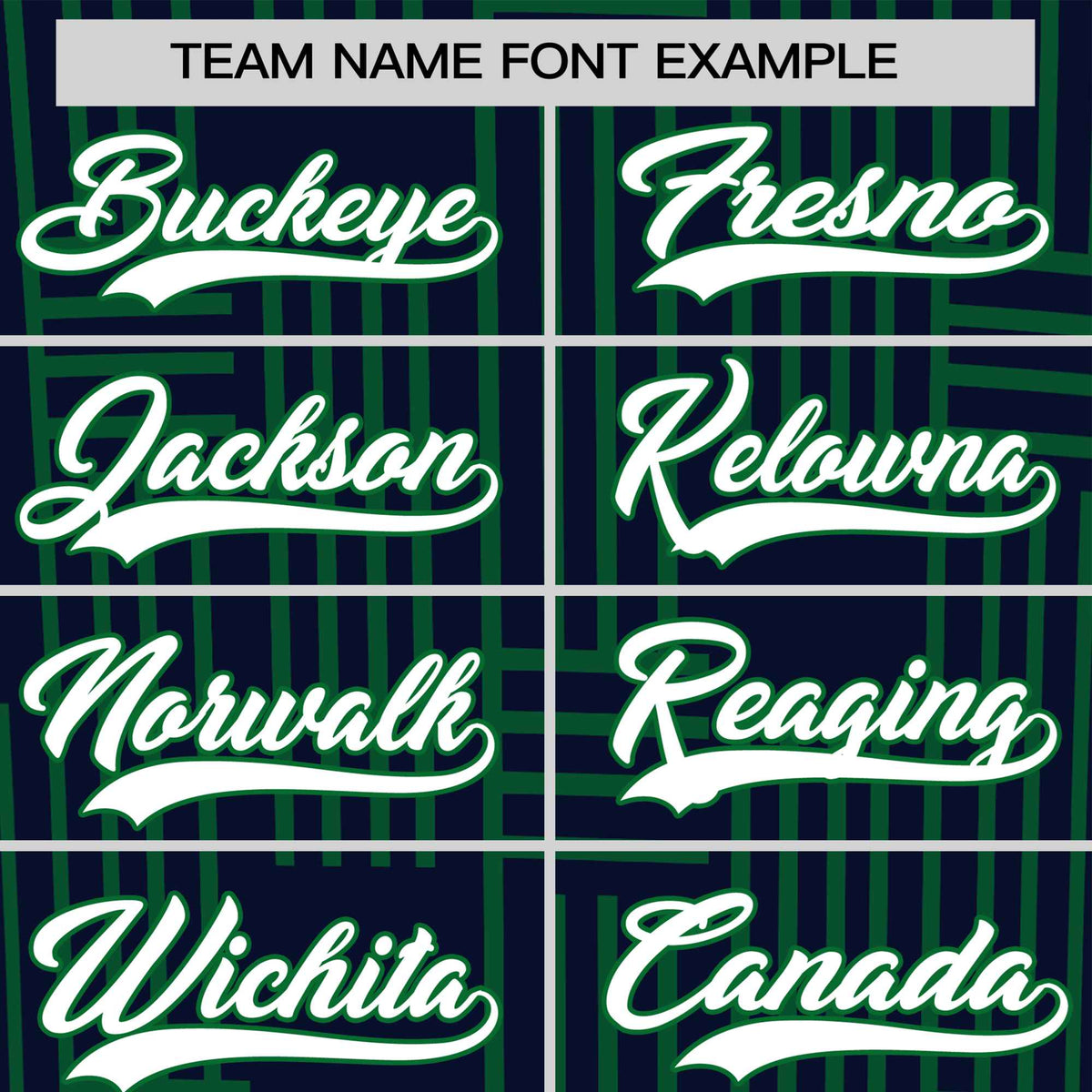 Custom Navy-Kelly Green Personalized Line Pattern Performance T-Shirt