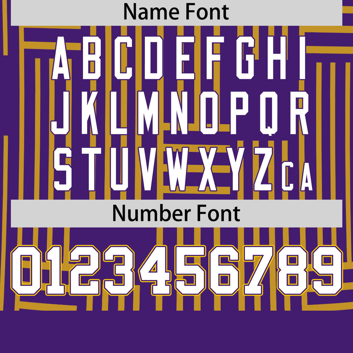 Custom Purple Gold 01 Personalized Line Pattern Performance T-Shirt