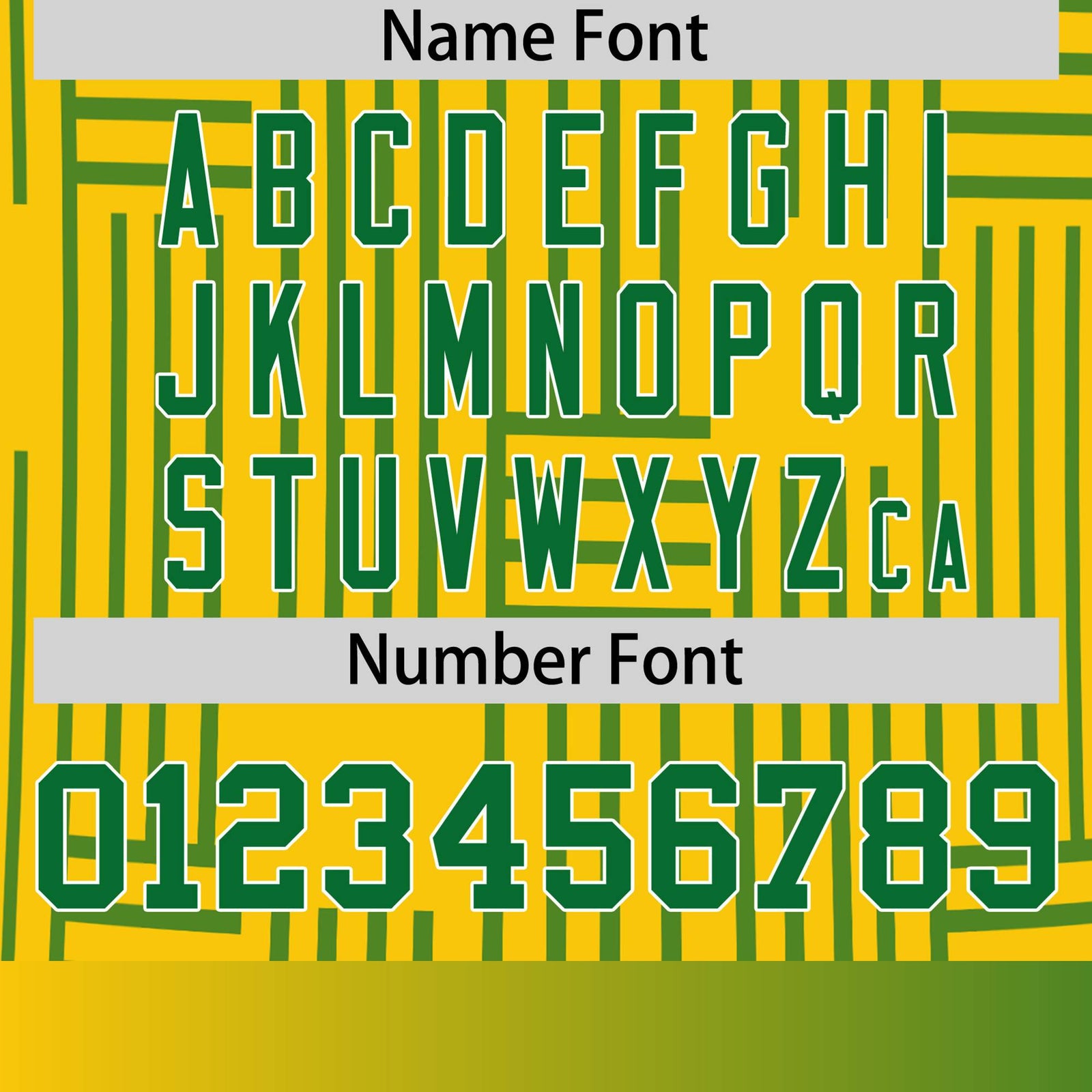 Custom Gold 01-Kelly Green Personalized Line Pattern Performance T-Shirt