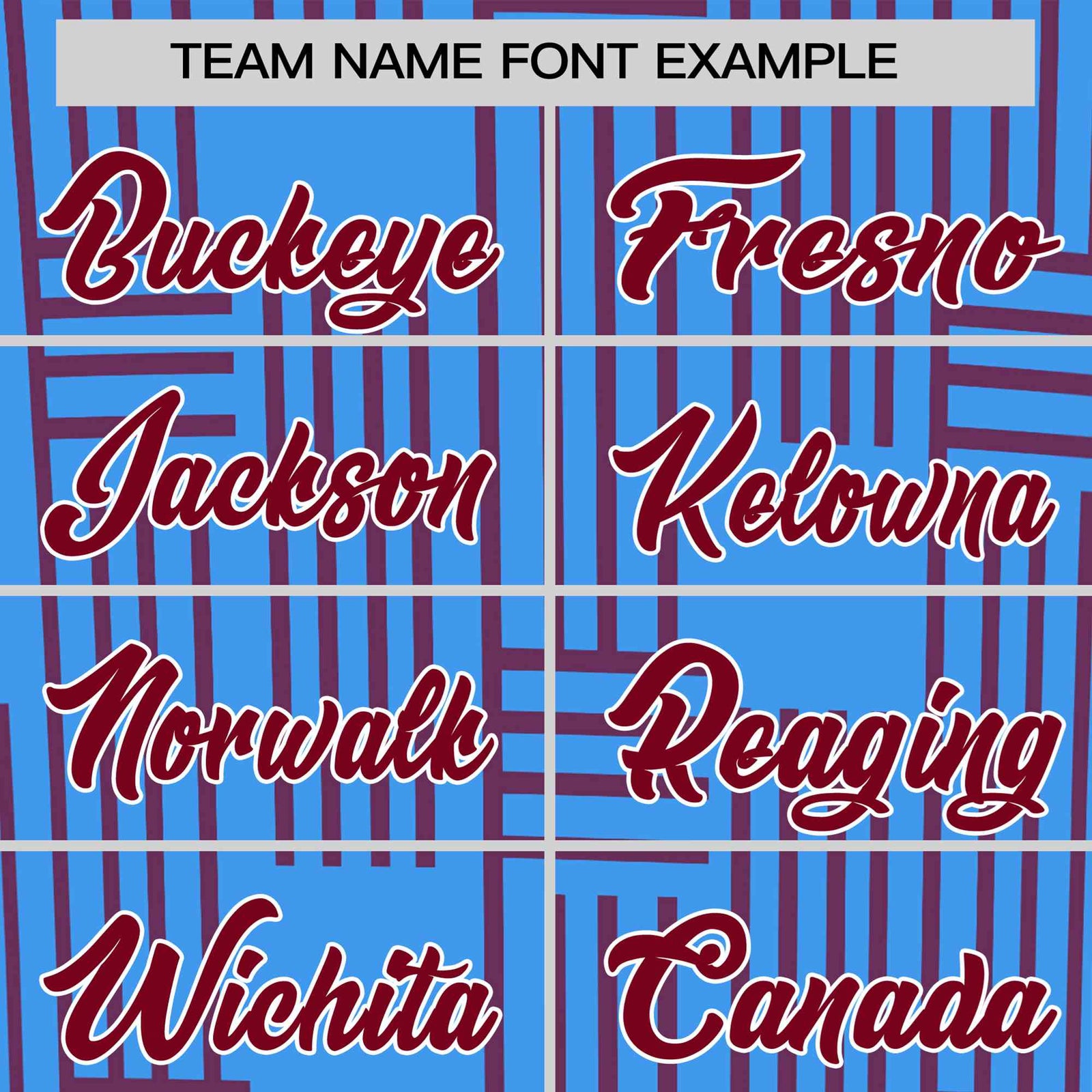 Custom Powder Blue-Crimson Personalized Line Pattern Performance T-Shirt