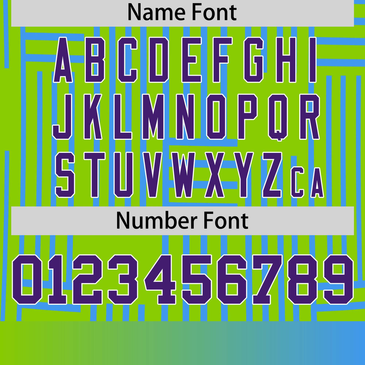 Custom Neon Green-Powder Blue Personalized Line Pattern Performance T-Shirt