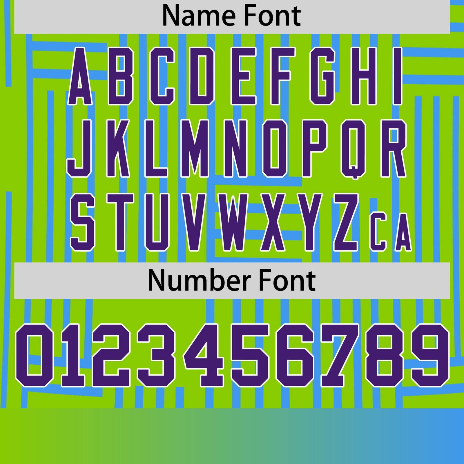 Custom Neon Green-Powder Blue Personalized Line Pattern Performance T-Shirt