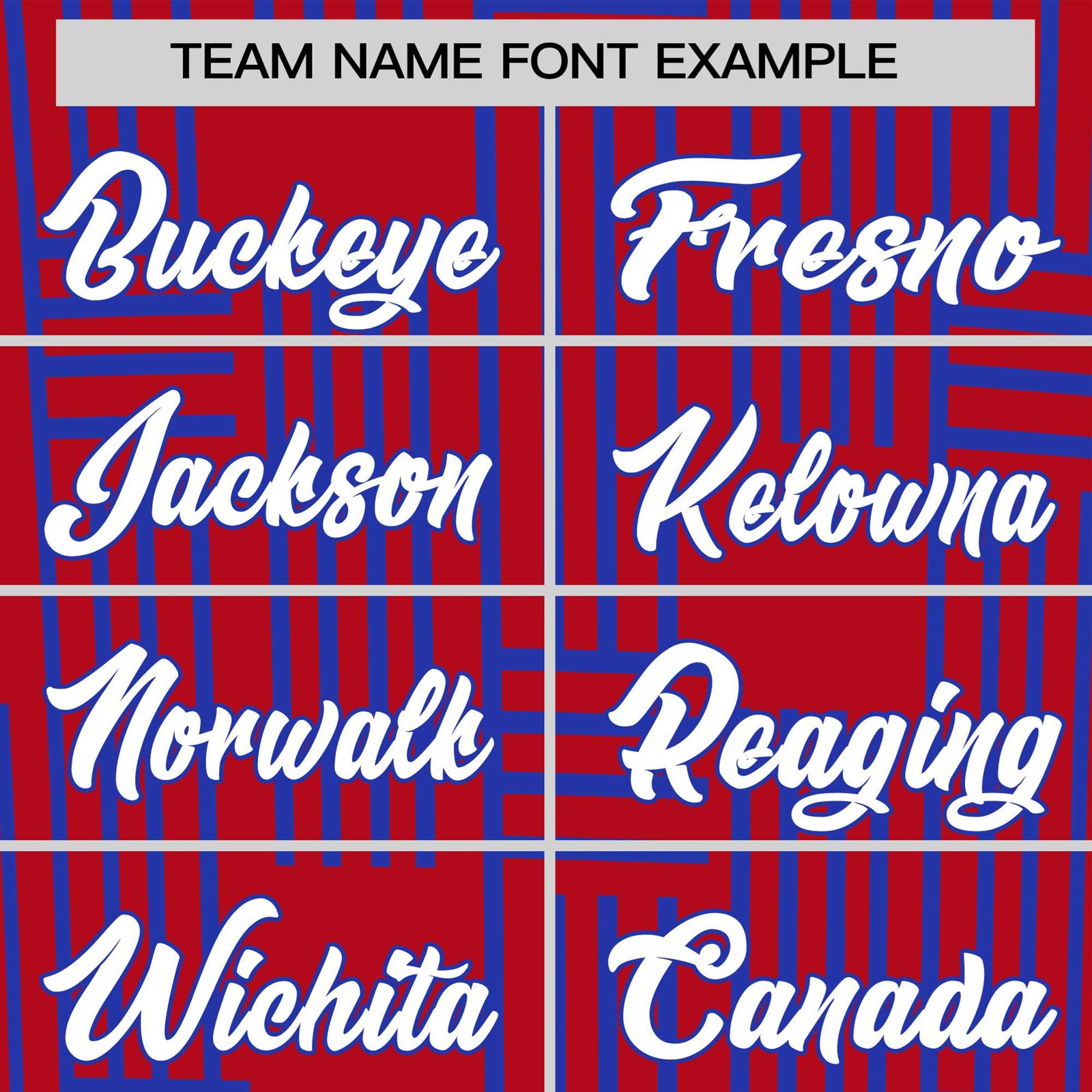 Custom Red-Royal Blue Personalized Line Pattern Performance T-Shirt