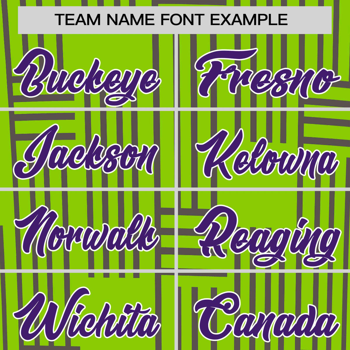 Custom Neon Green-Purple Personalized Line Pattern Performance T-Shirt