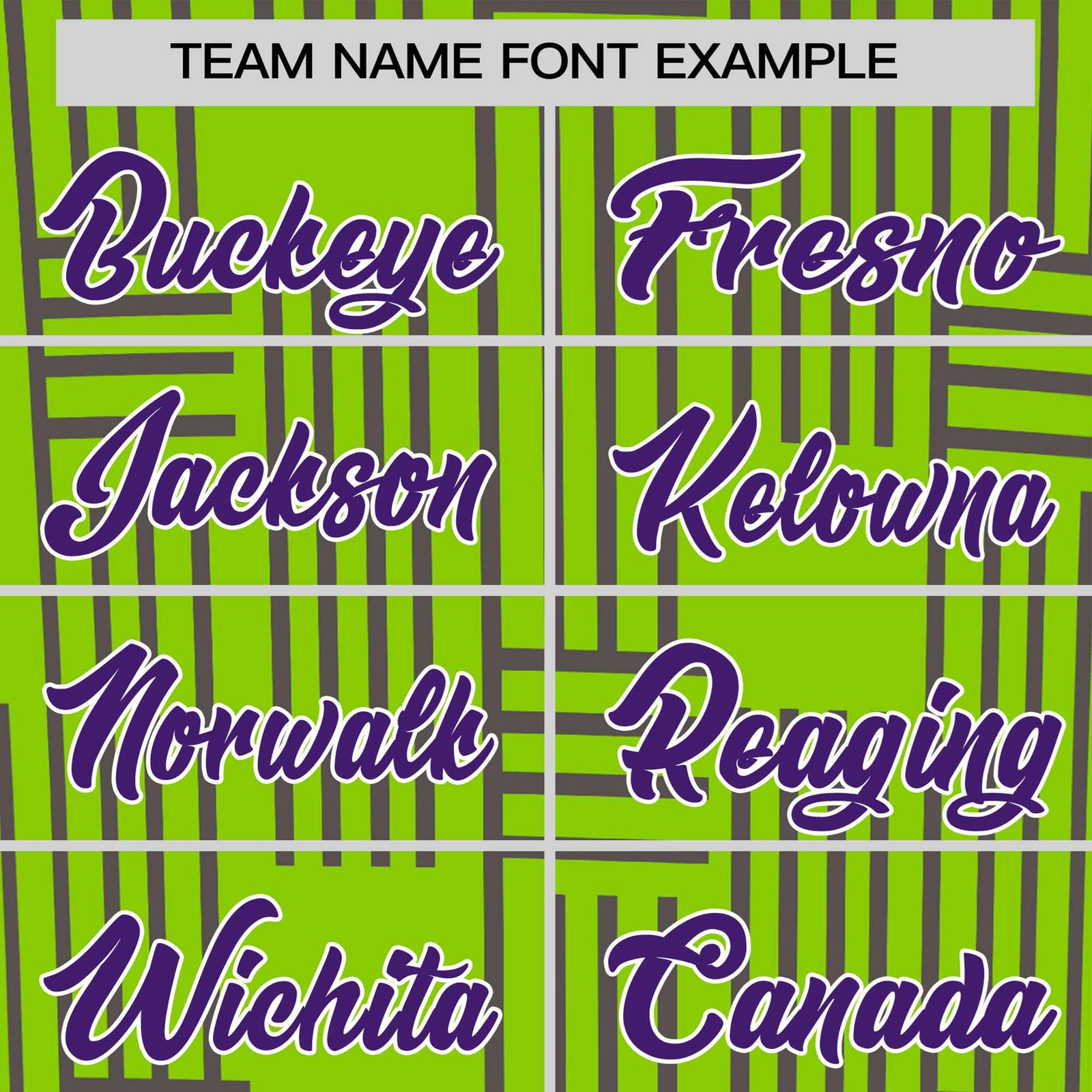 Custom Neon Green-Purple Personalized Line Pattern Performance T-Shirt