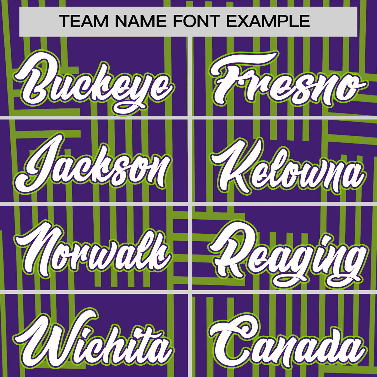 Custom Purple-Neon Green Personalized Line Pattern Performance T-Shirt
