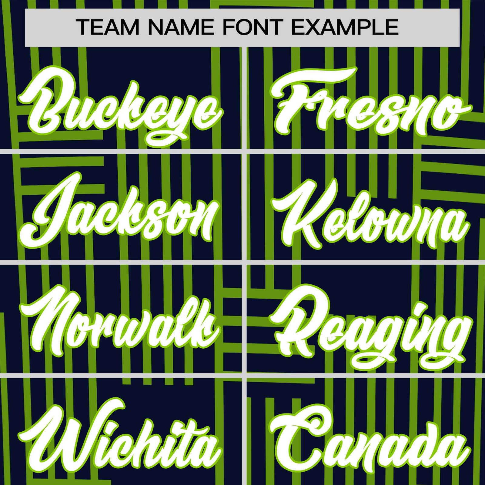 Custom Navy-Neon Green Personalized Line Pattern Performance T-Shirt