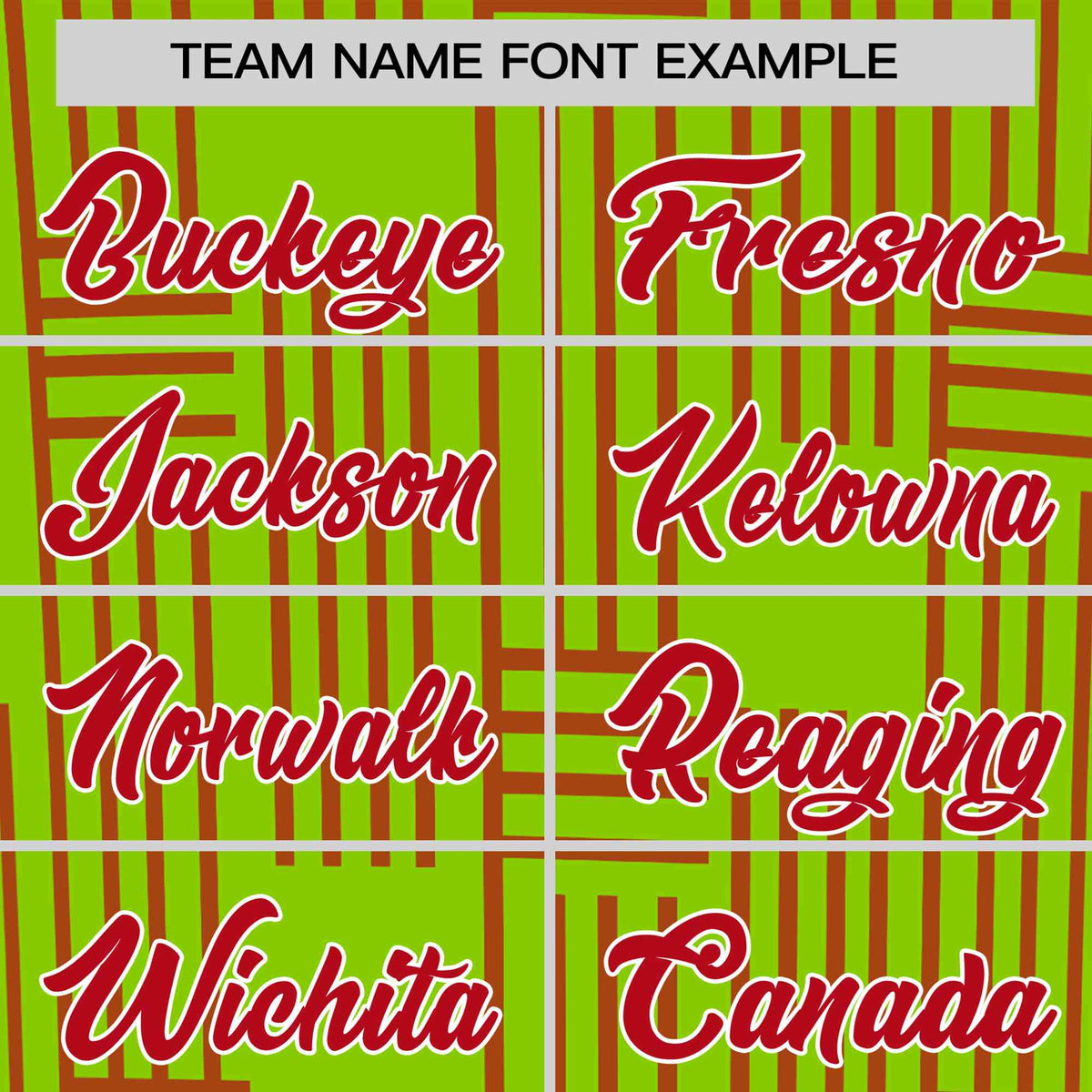 Custom Neon Green-Red Personalized Line Pattern Performance T-Shirt