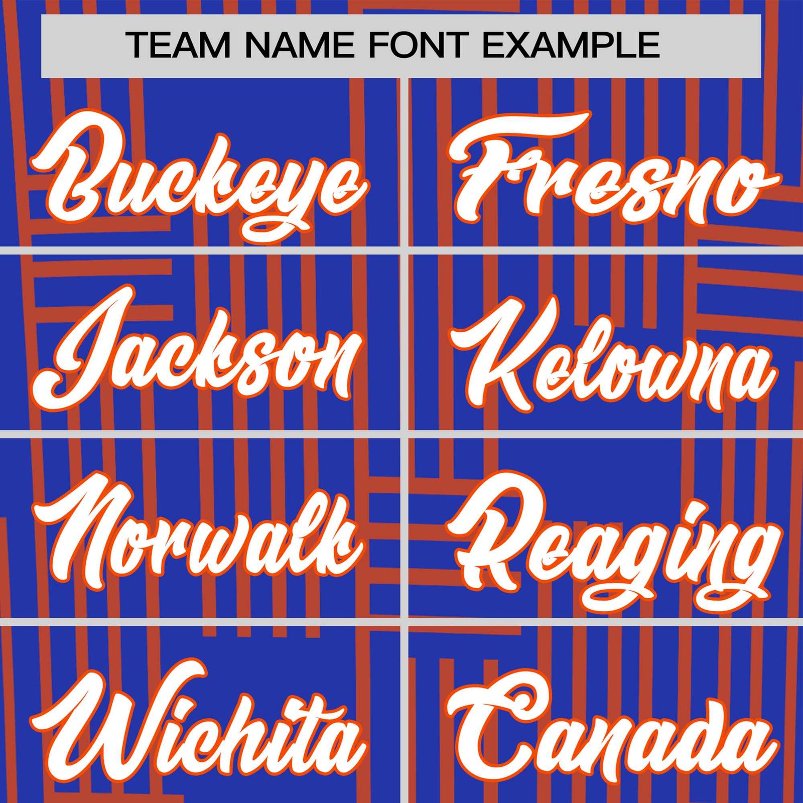 Custom Royal Blue-Orange Personalized Line Pattern Performance T-Shirt