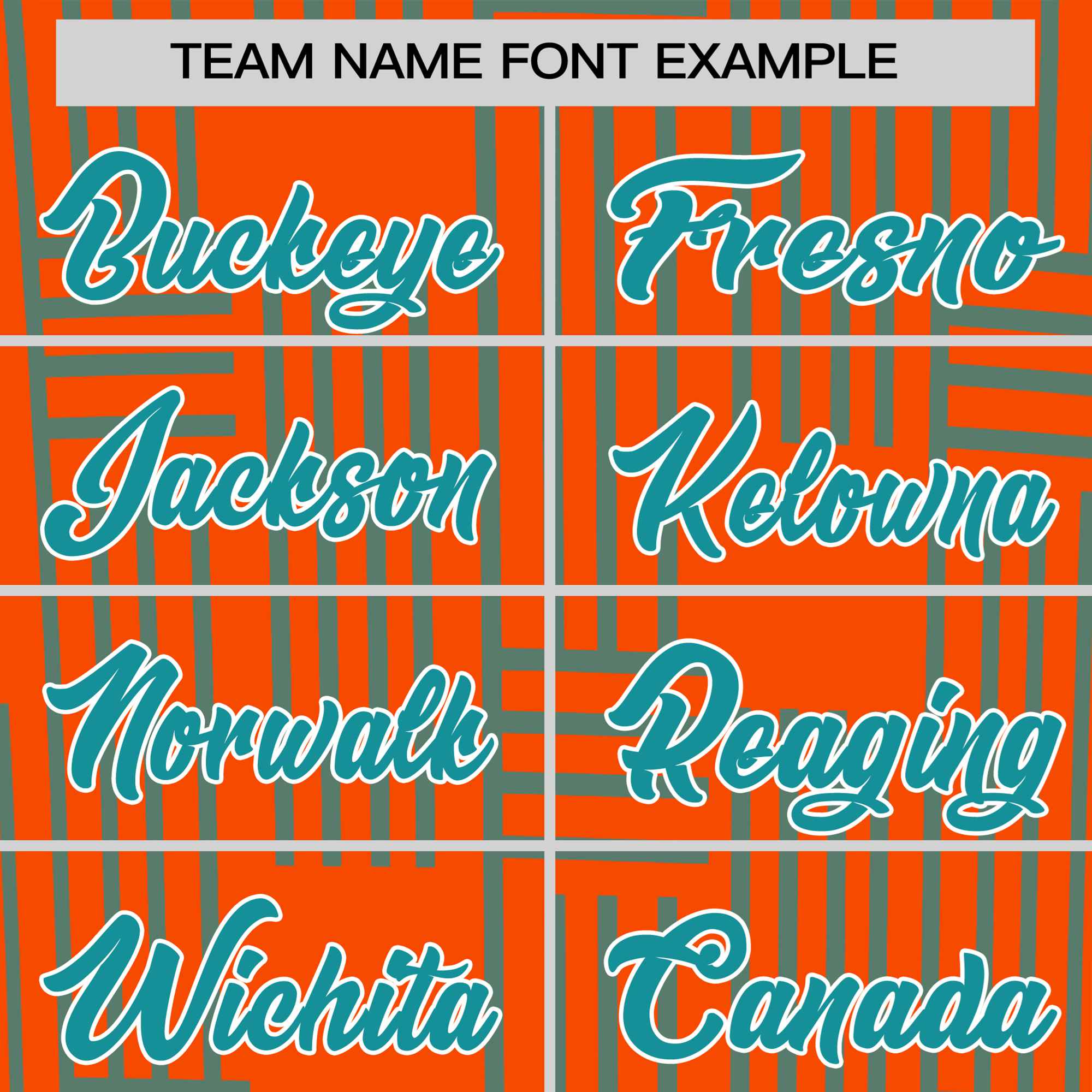 Custom Orange Aqua Personalized Line Pattern Performance T-Shirt