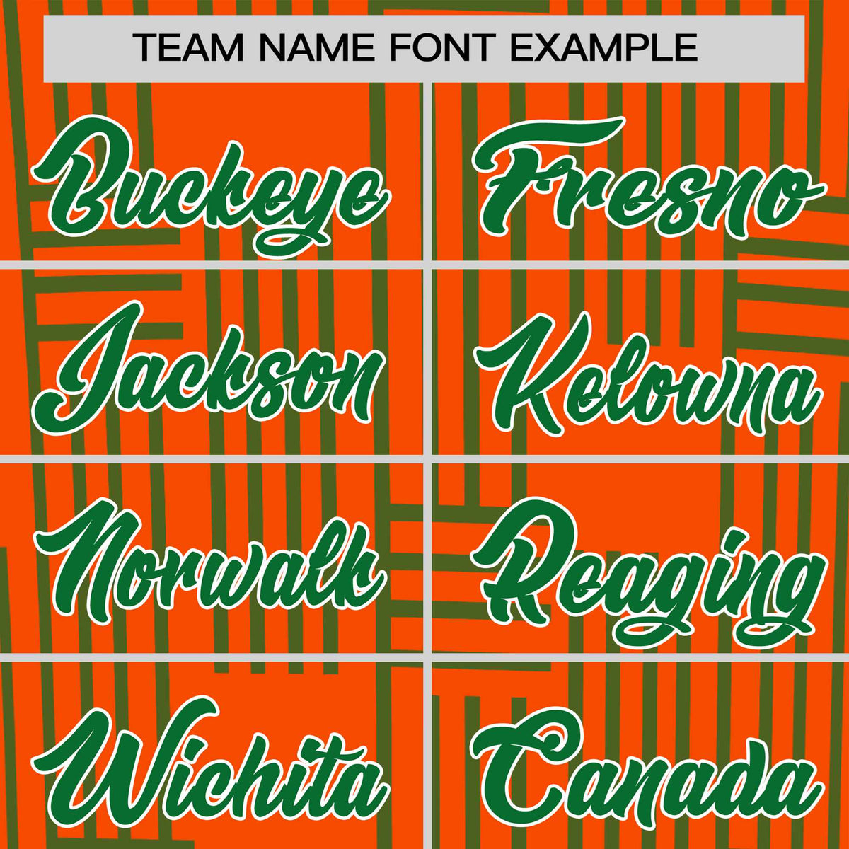 Custom Orange-Kelly Green Personalized Line Pattern Performance T-Shirt