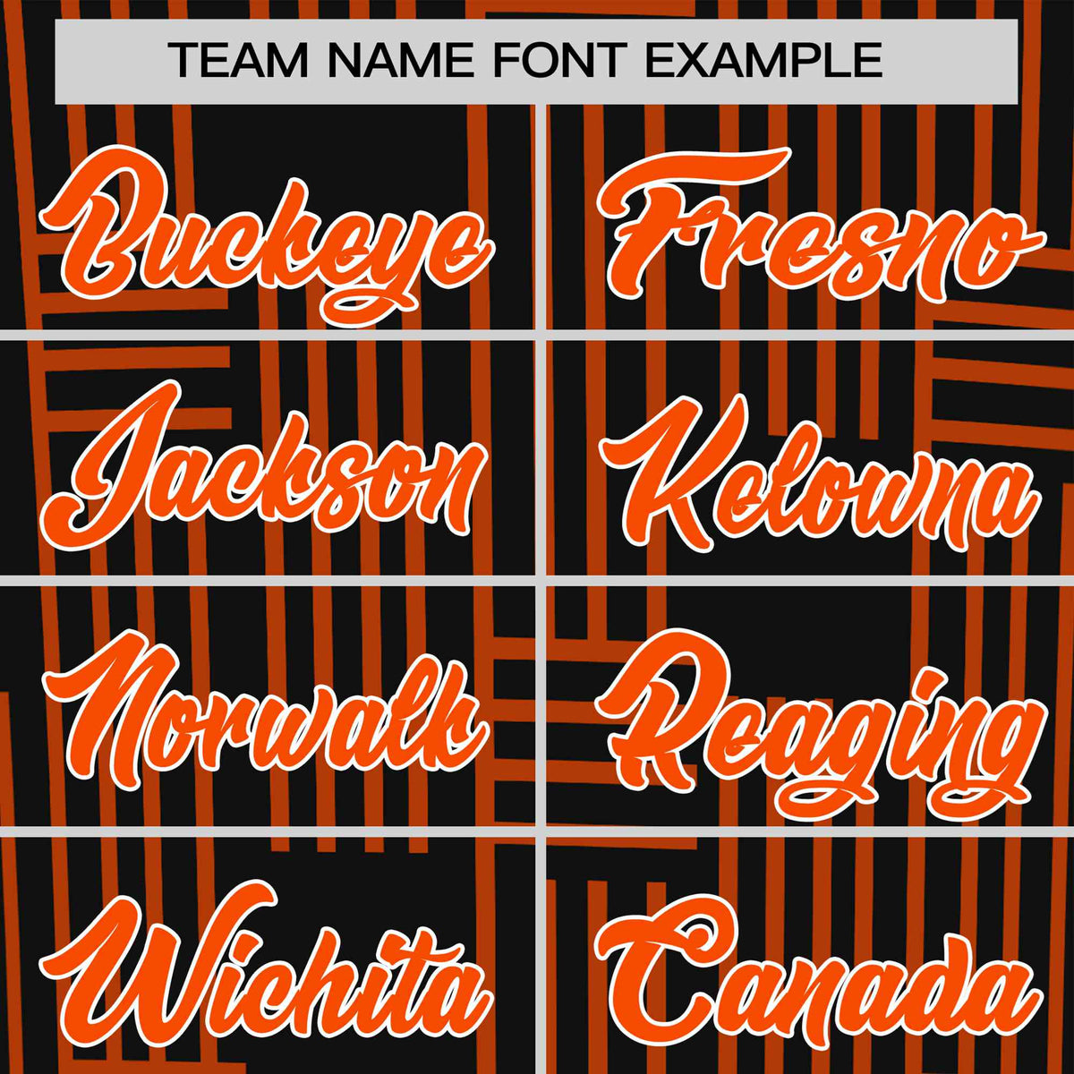 Custom Black Orange Personalized Line Pattern Performance T-Shirt