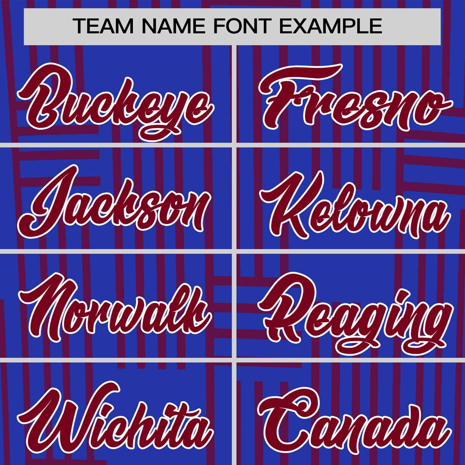 Custom Royal Blue-Crimson Personalized Line Pattern Performance T-Shirt
