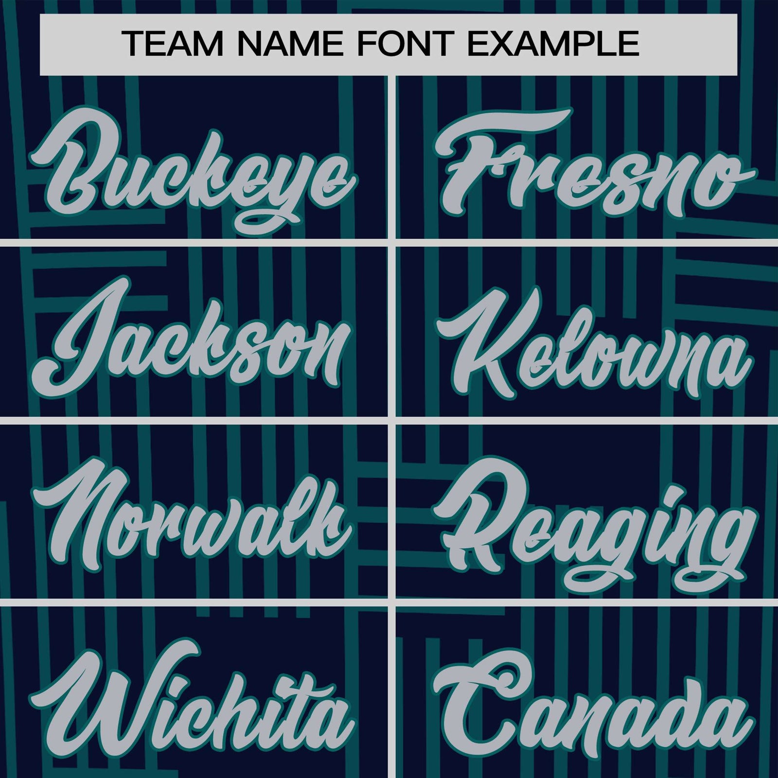 Custom Navy Aqua Personalized Line Pattern Performance T-Shirt