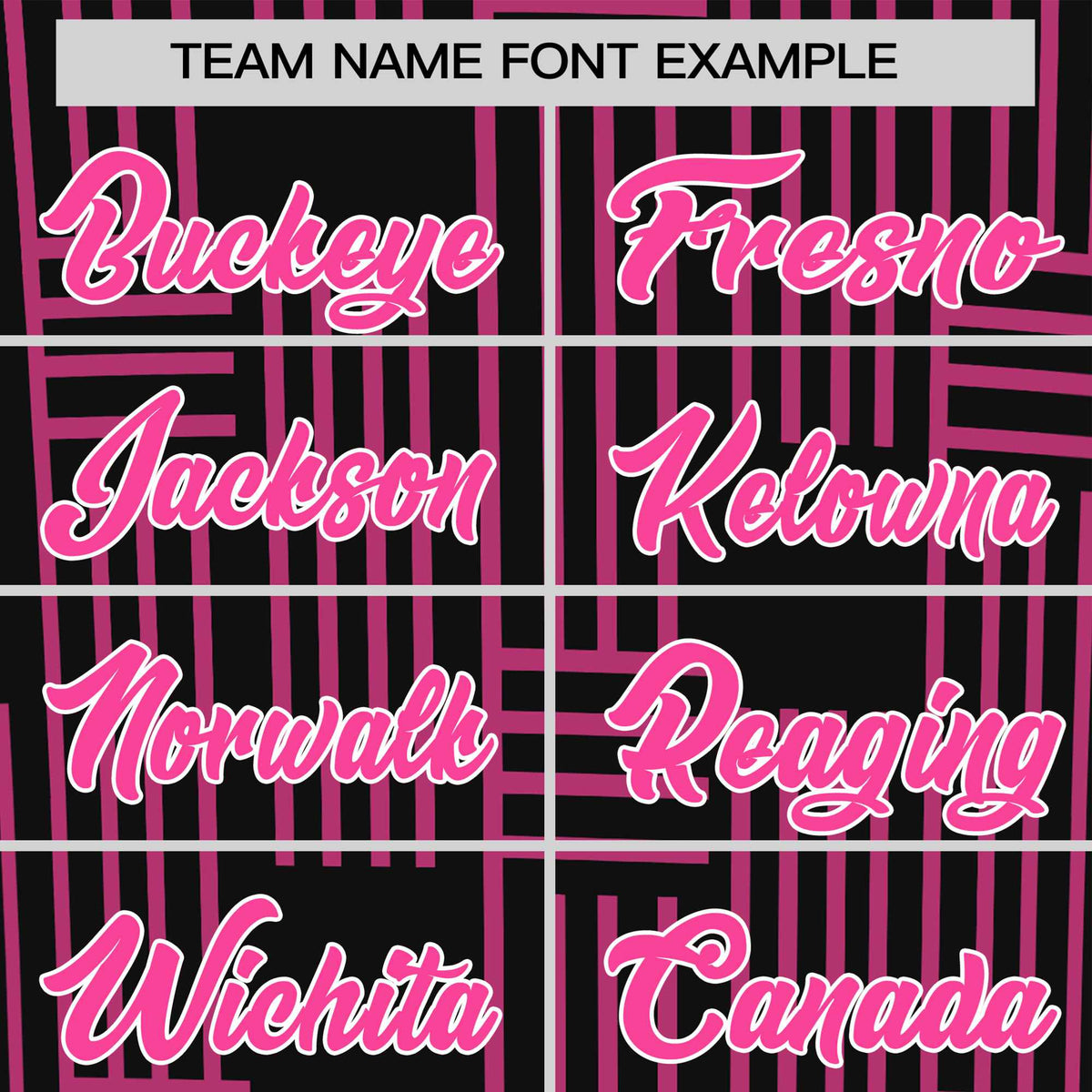 Custom Black Pink Personalized Line Pattern Performance T-Shirt