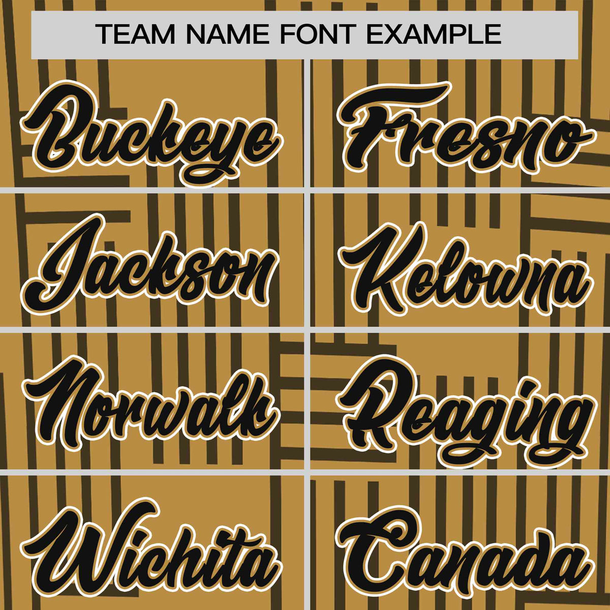 Custom Gold Black Personalized Line Pattern Performance T-Shirt