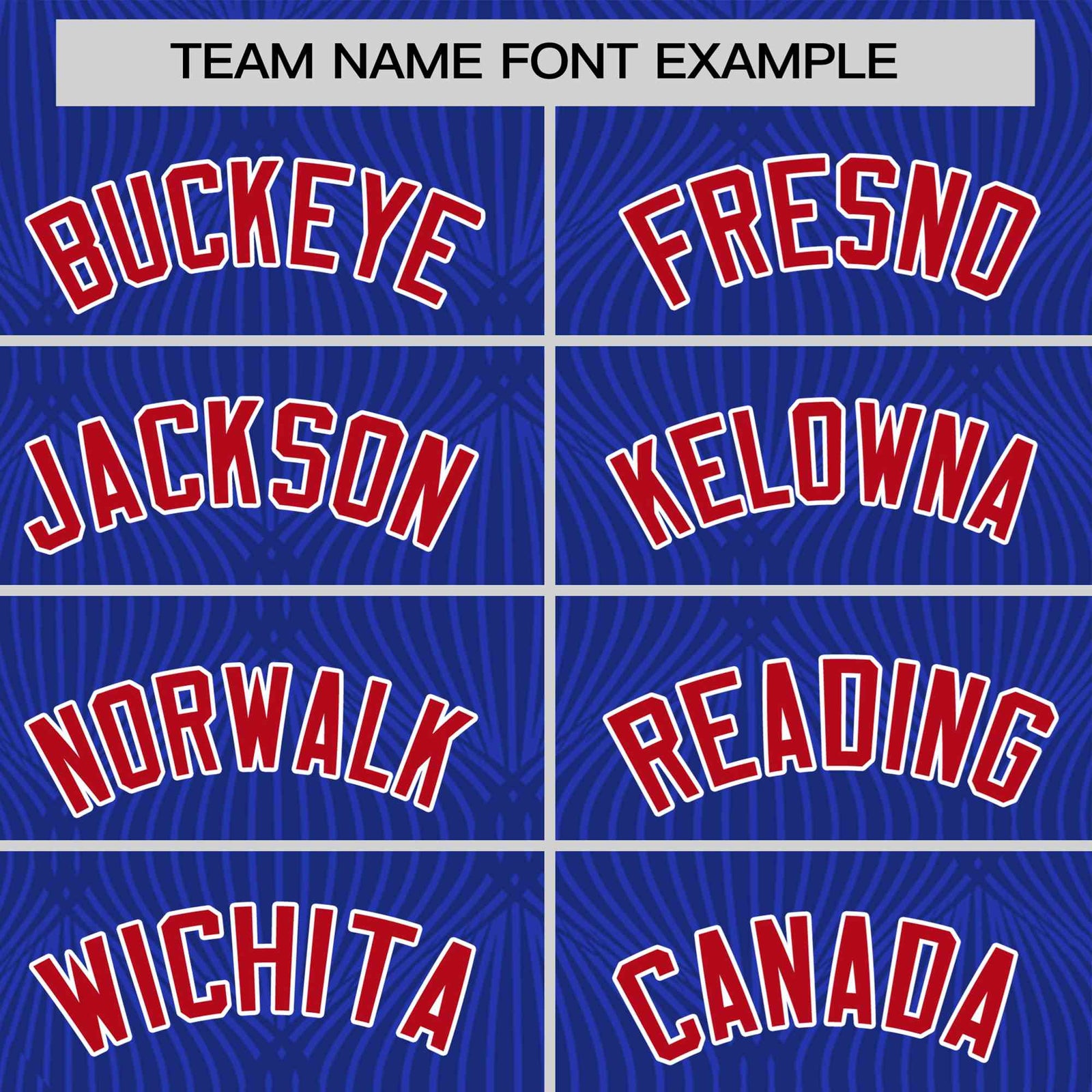 Custom Royal Blue Personalized Line Pattern Performance T-Shirt