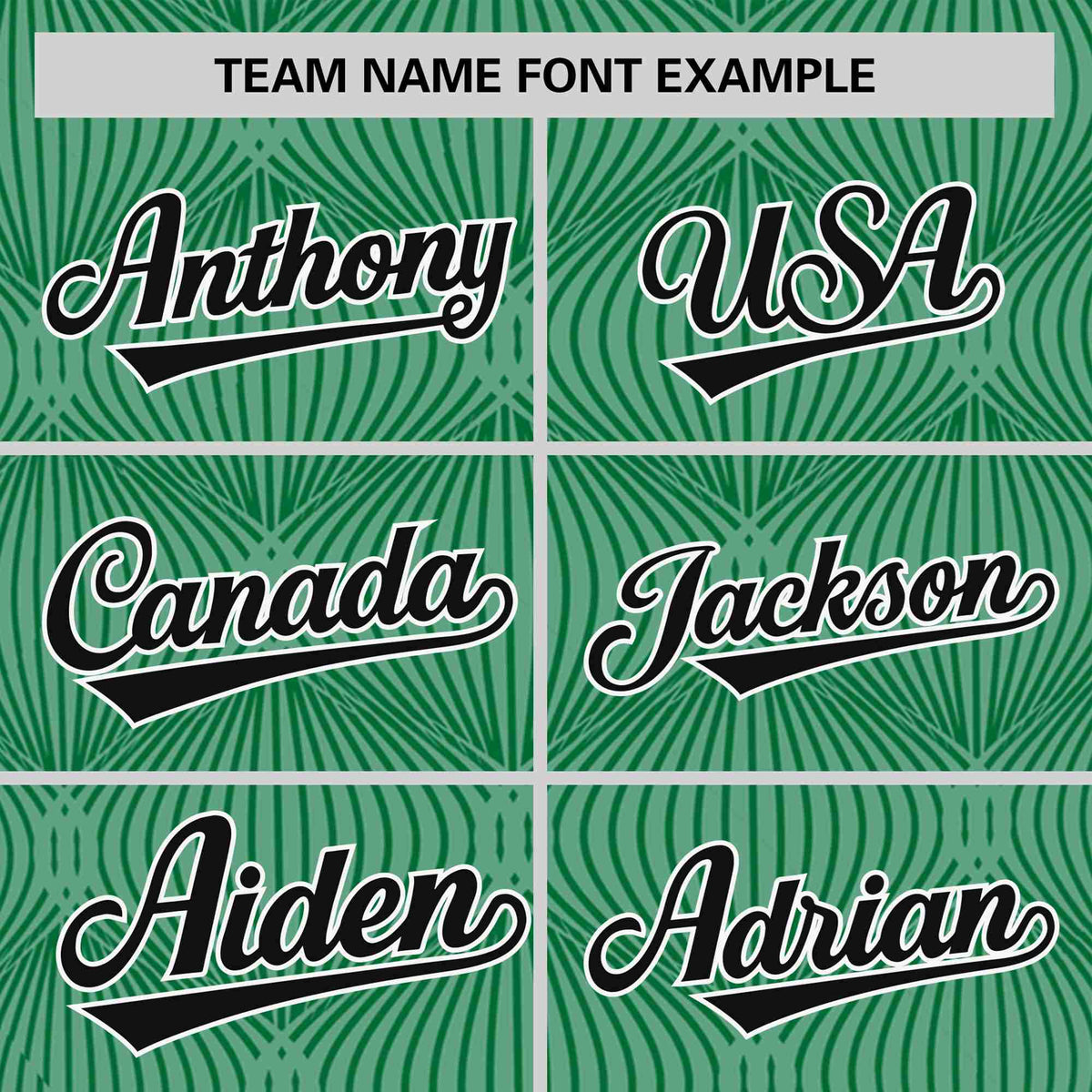 Custom Kelly Green Personalized Line Pattern Performance T-Shirt