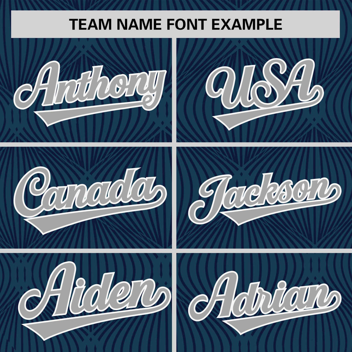 Custom Navy Personalized Line Pattern Performance T-Shirt