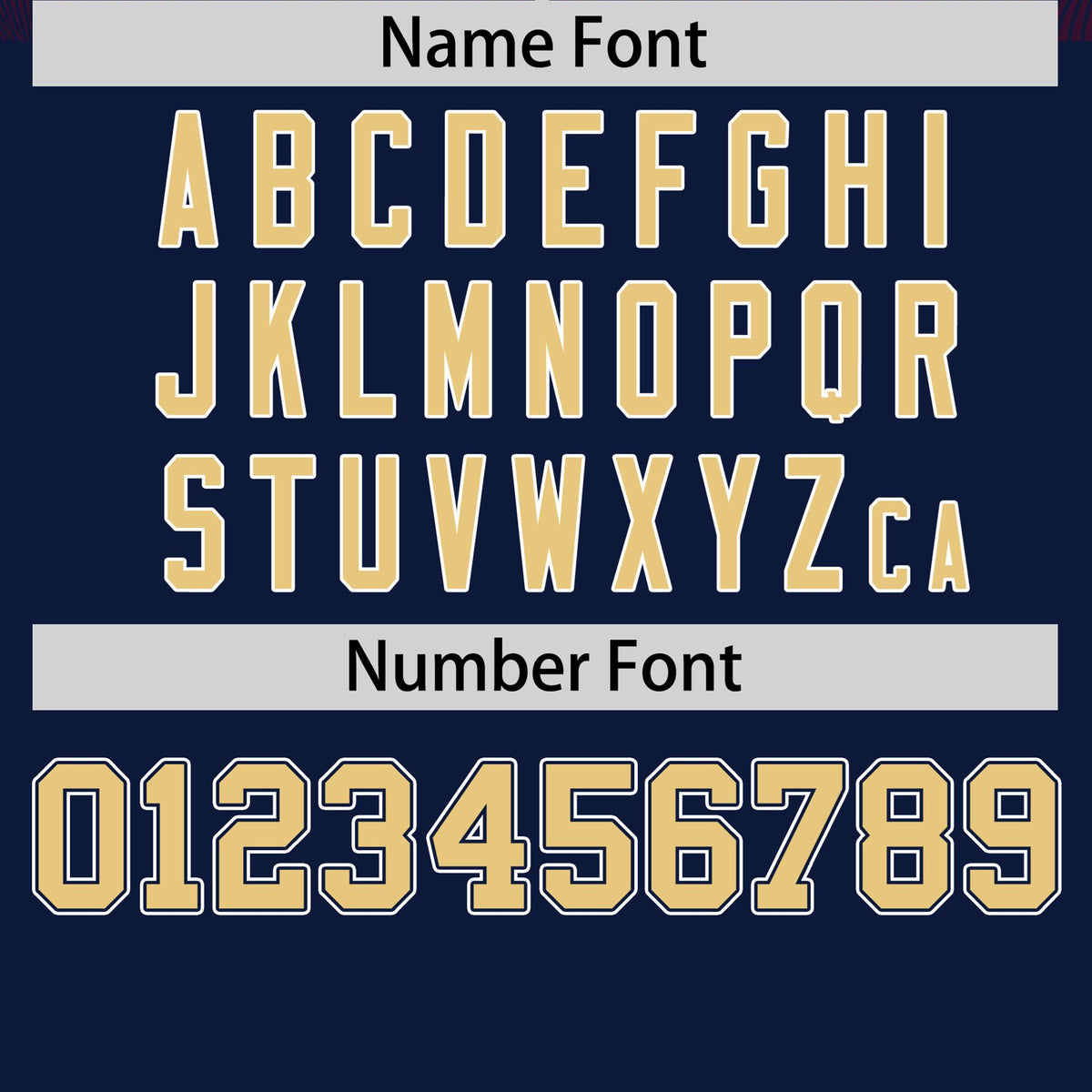 Custom Navy Personalized Line Pattern Performance T-Shirt