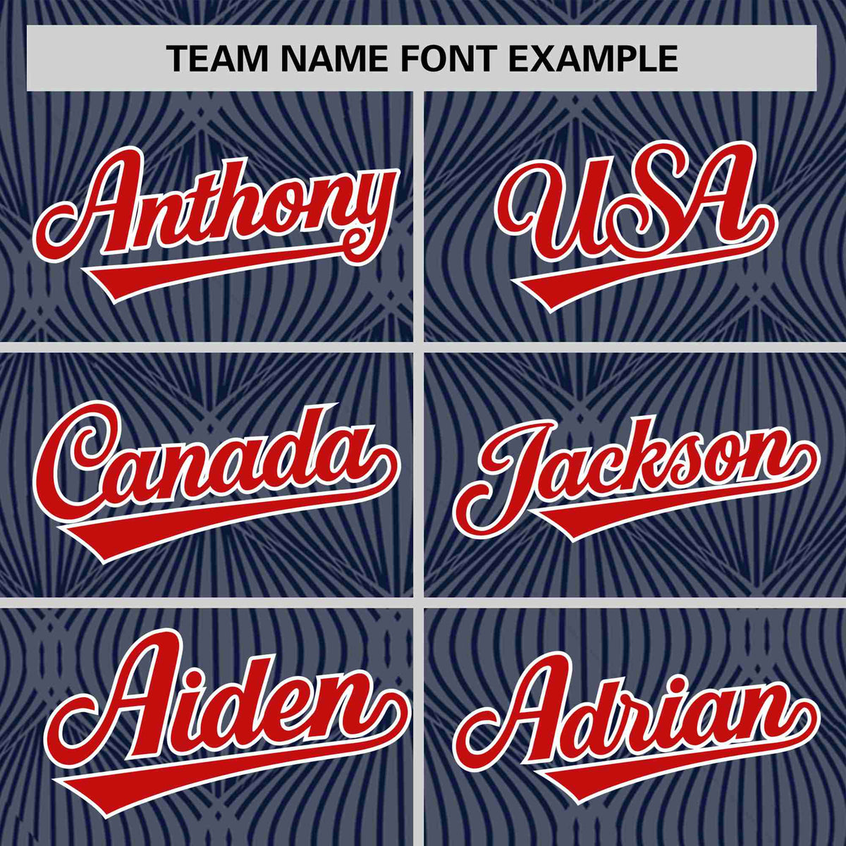 Custom Navy Personalized Line Pattern Performance T-Shirt
