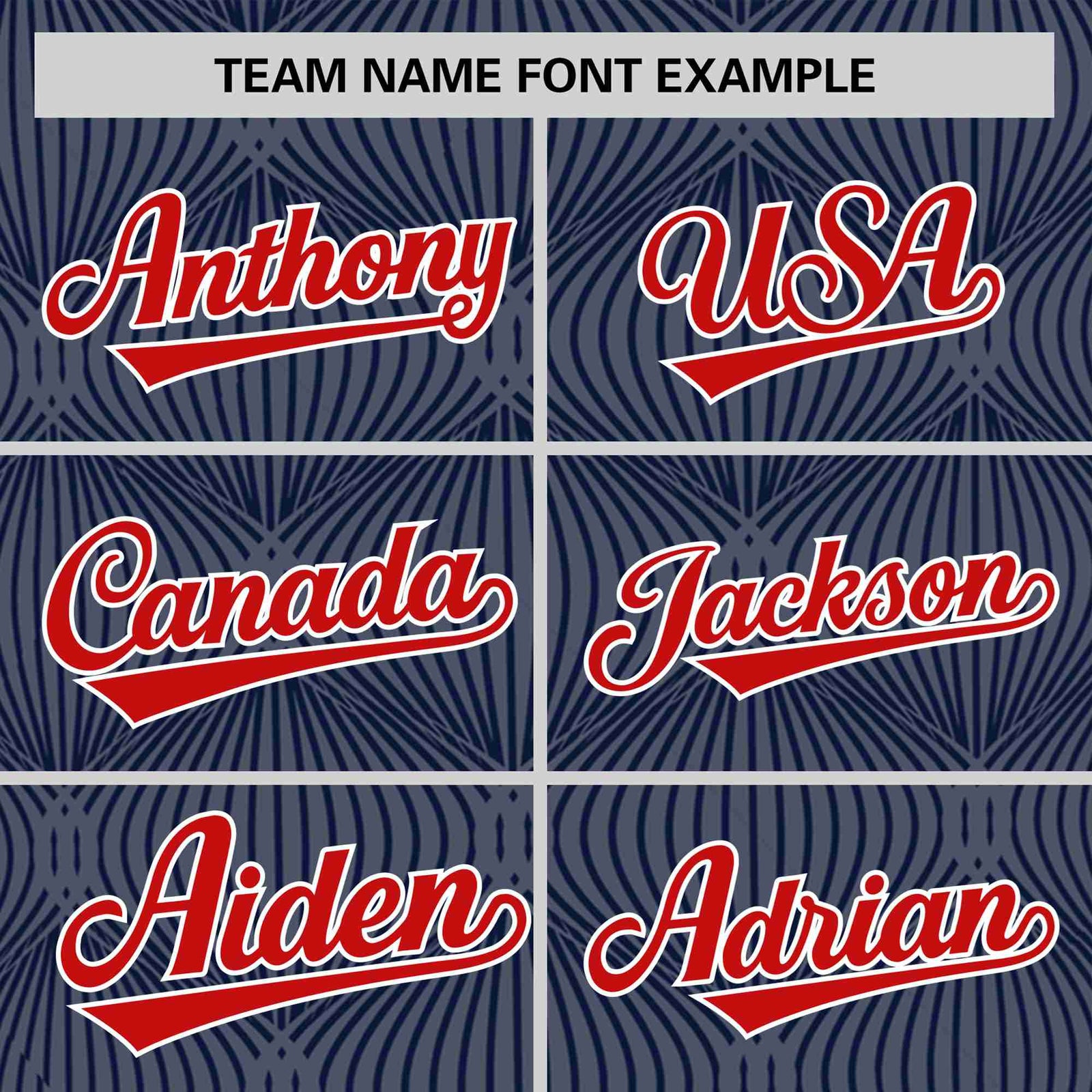 Custom Navy Personalized Line Pattern Performance T-Shirt