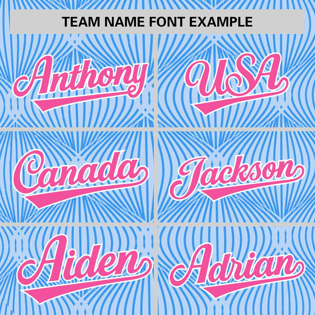 Custom Powder Blue Personalized Line Pattern Performance T-Shirt