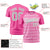 Custom Pink Personalized Line Pattern Performance T-Shirt