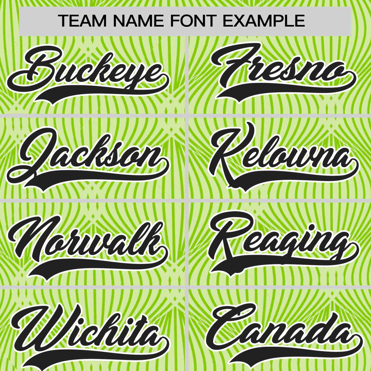 Custom Neon Green Personalized Line Pattern Performance T-Shirt