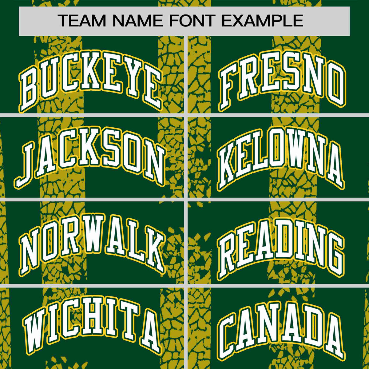 Custom Green-Gold 01 Personalized Chunky Striped Pattern Performance T-Shirt