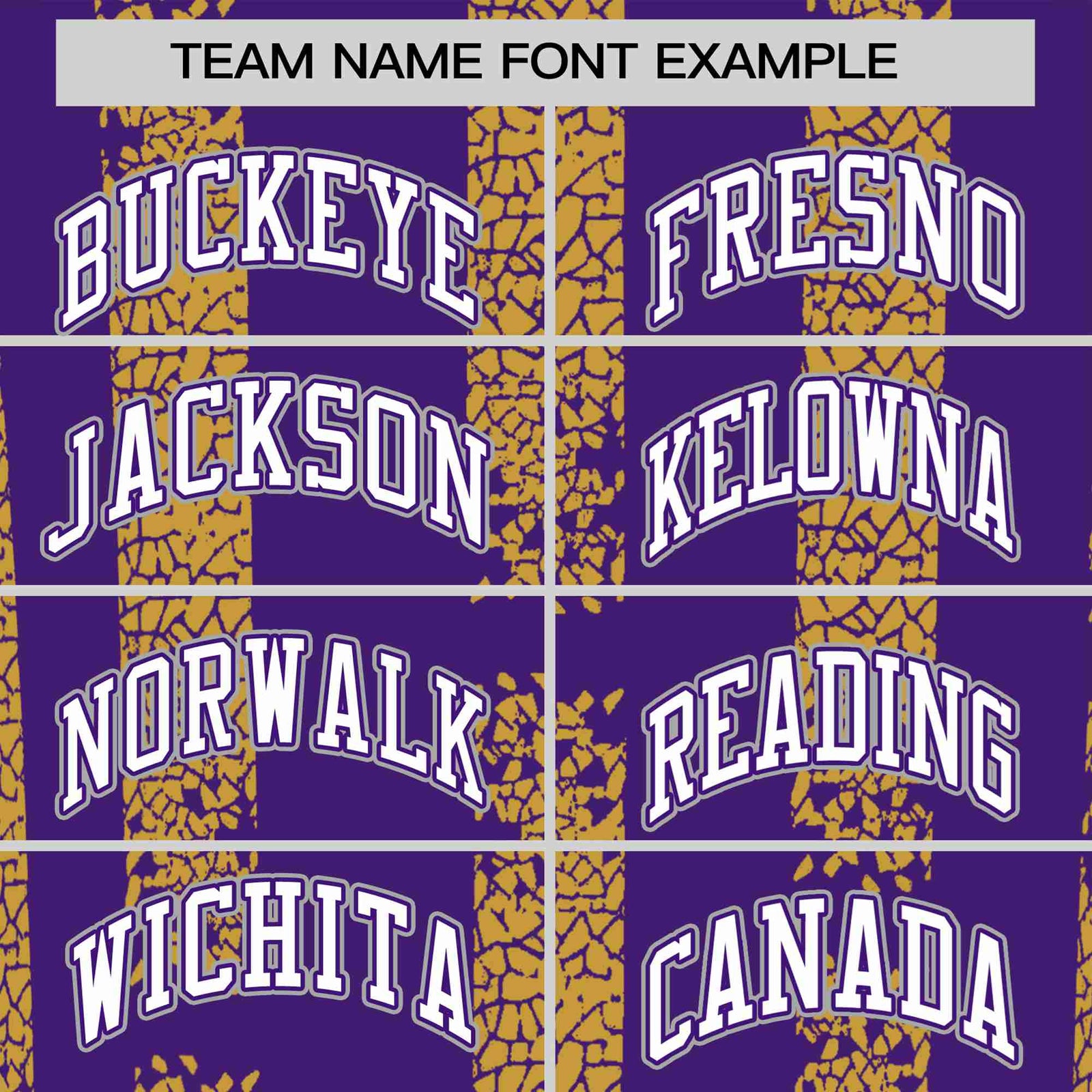 Custom Purple Gold01 Personalized Chunky Striped Pattern Performance T-Shirt