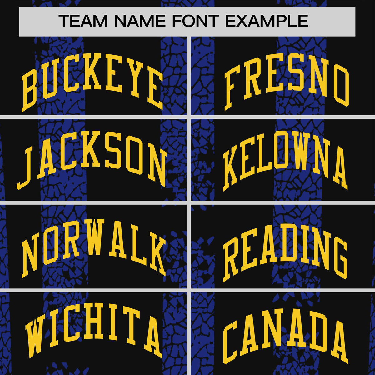 Custom Black Royal Blue Personalized Chunky Striped Pattern Performance T-Shirt