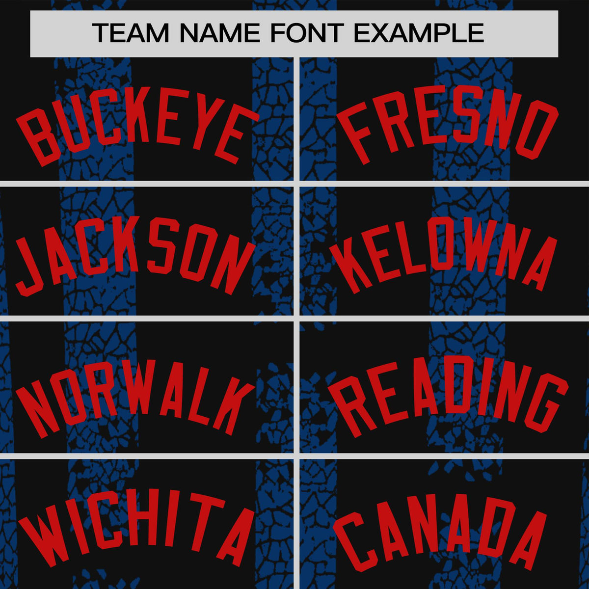 Custom Black-Royal Blue Personalized Chunky Striped Pattern Performance T-Shirt