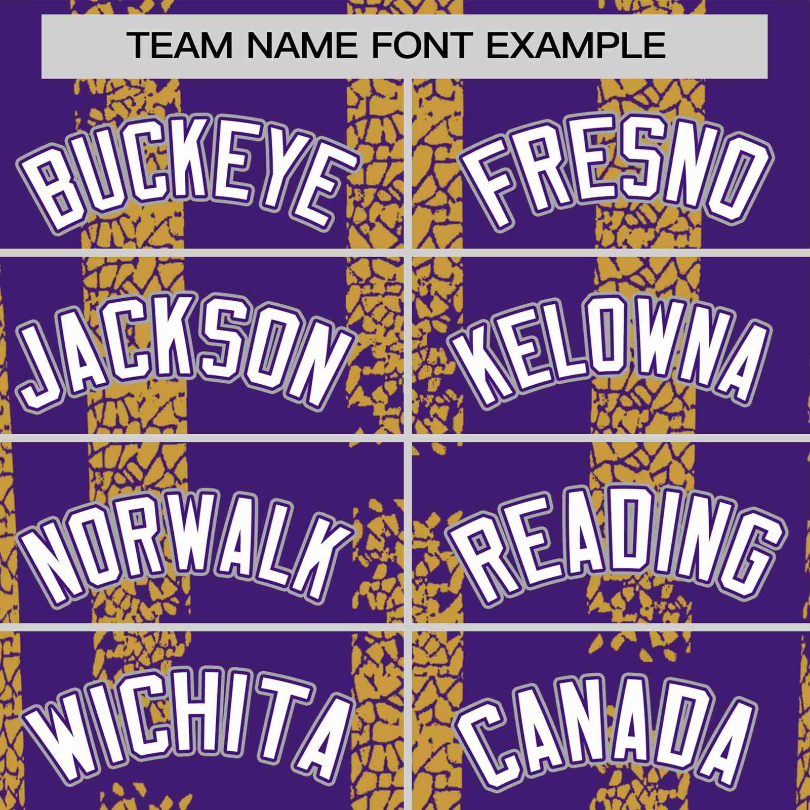 Custom Purple Gold01 Personalized Chunky Striped Pattern Performance T-Shirt