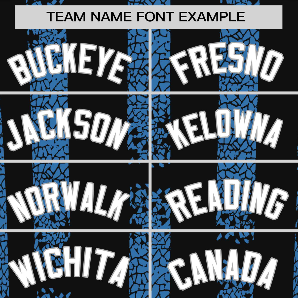 Custom Black Powder Blue Personalized Chunky Striped Pattern Performance T-Shirt