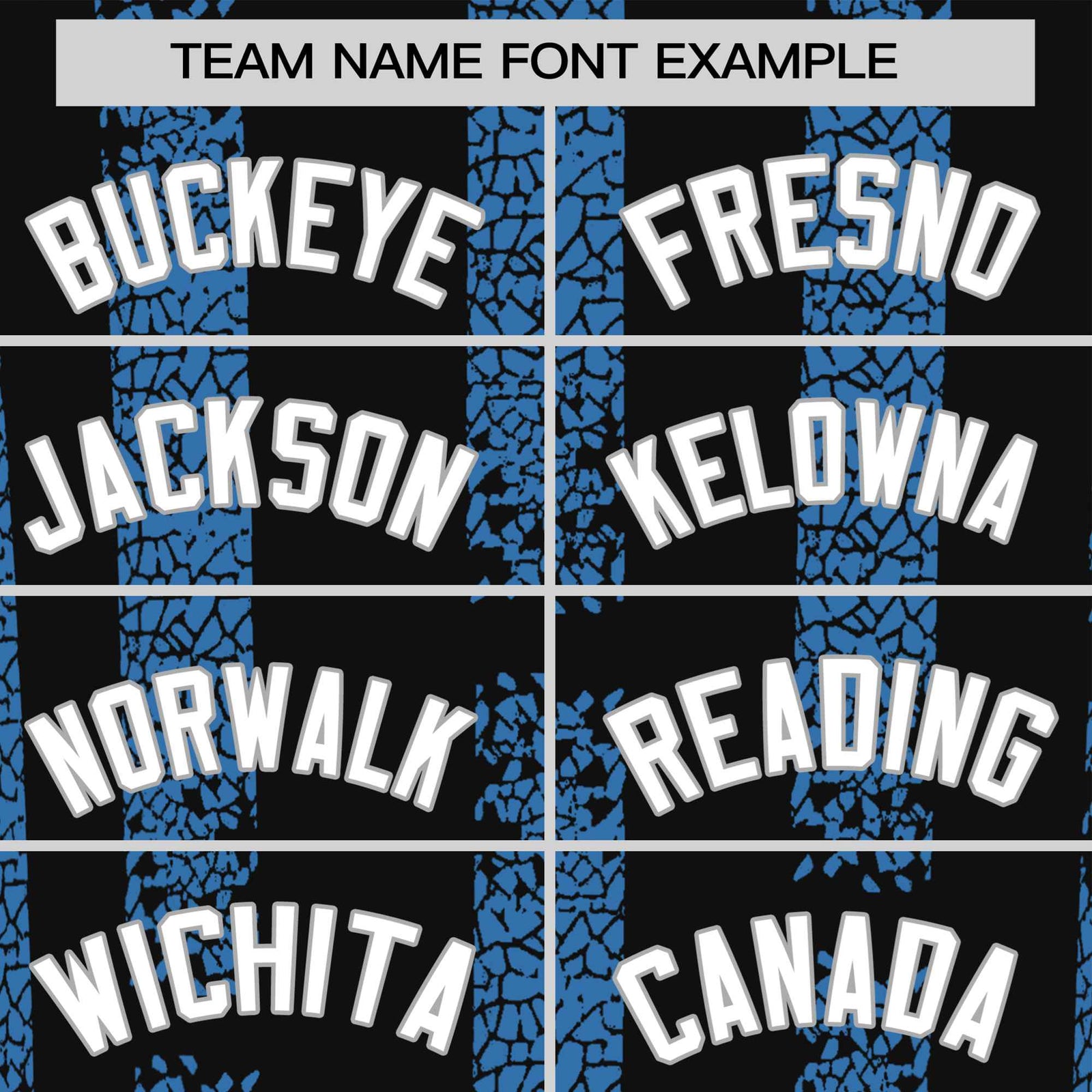 Custom Black Powder Blue Personalized Chunky Striped Pattern Performance T-Shirt