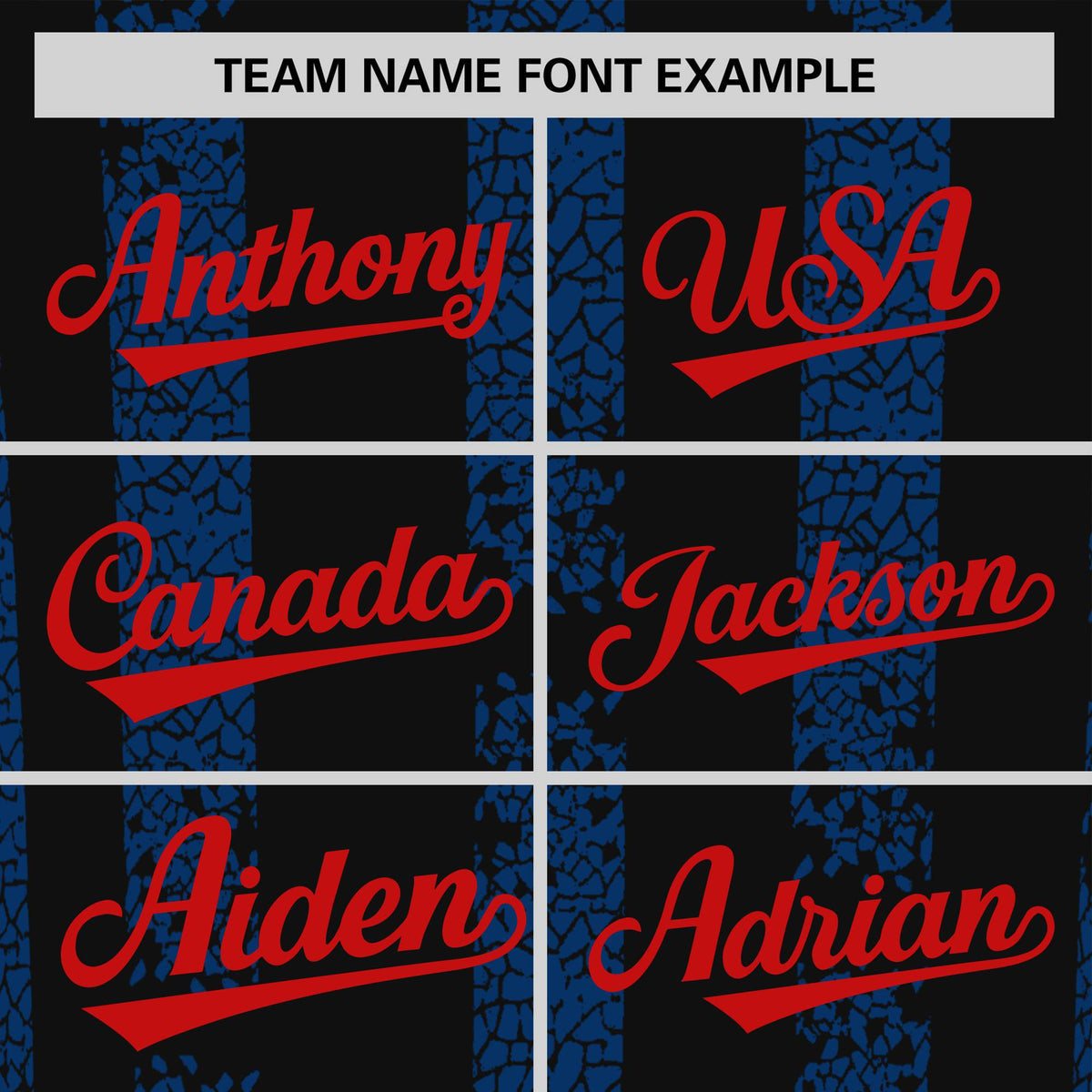 Custom Black-Royal Blue Personalized Chunky Striped Pattern Performance T-Shirt