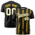 Custom Black Gold01 Personalized Chunky Striped Pattern Performance T-Shirt