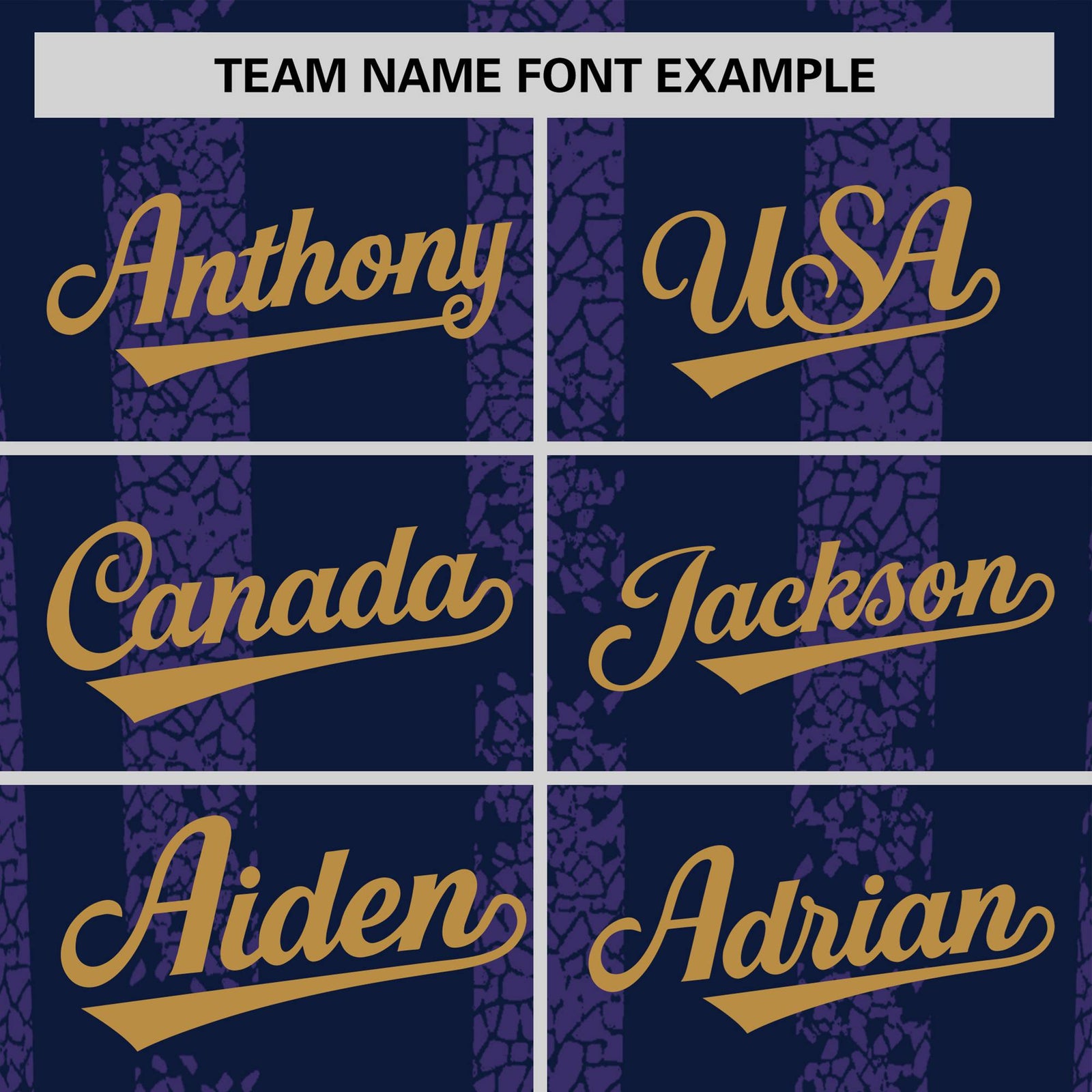 Custom Navy Purple Personalized Chunky Striped Pattern Performance T-Shirt