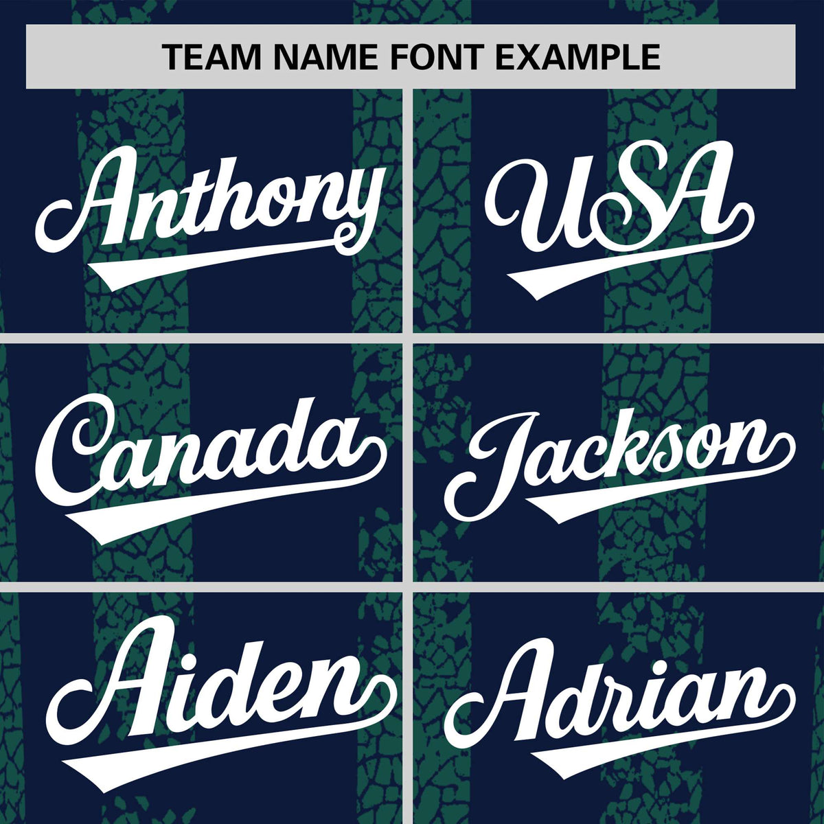 Custom Navy Teal Personalized Chunky Striped Pattern Performance T-Shirt