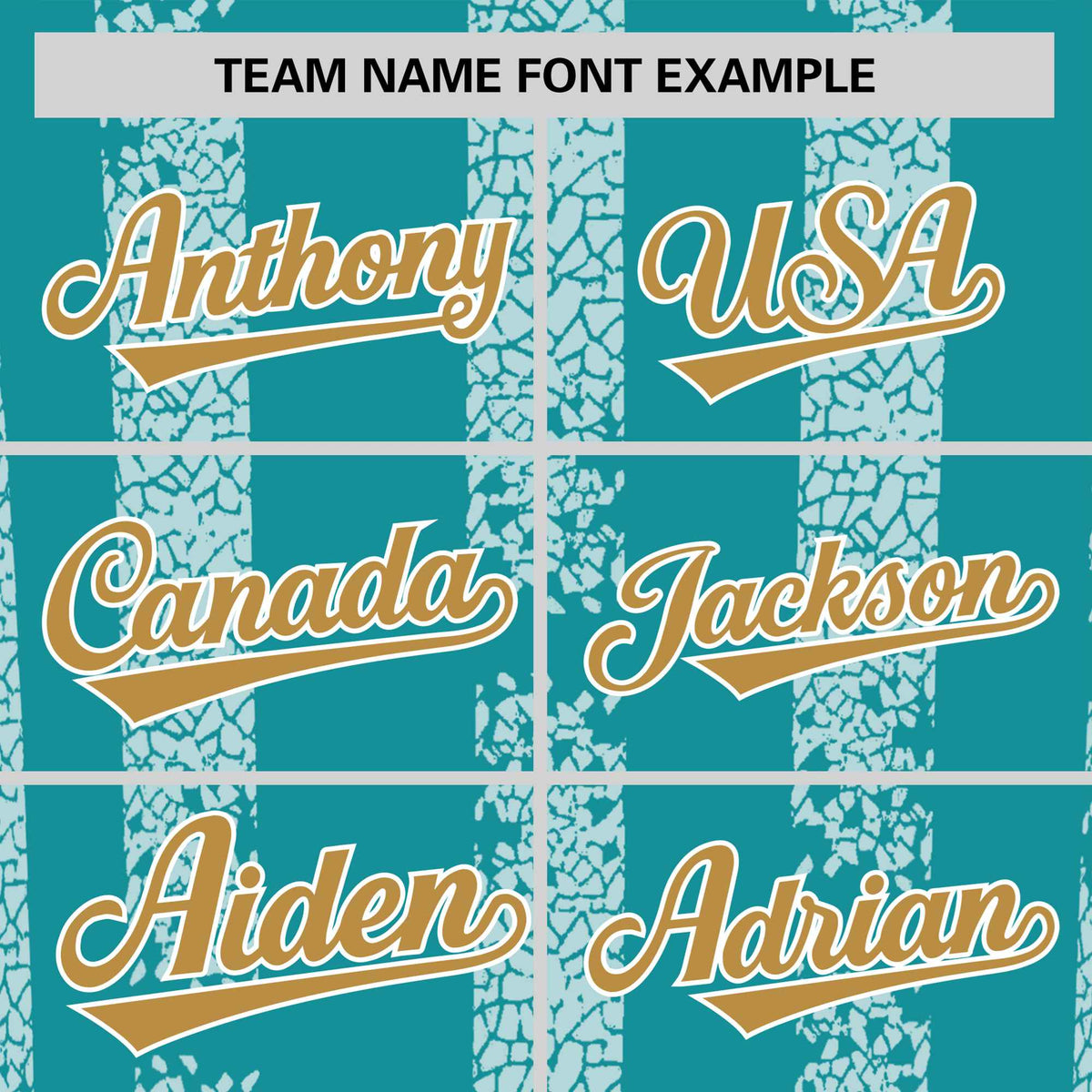 Custom Aqua White Personalized Chunky Striped Pattern Performance T-Shirt