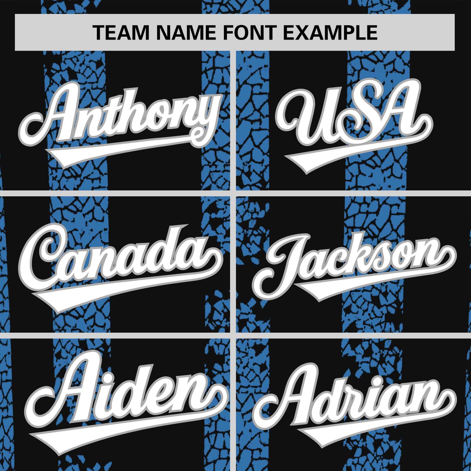 Custom Black Powder Blue Personalized Chunky Striped Pattern Performance T-Shirt