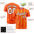 Custom Orange Gold01 Personalized Chunky Striped Pattern Performance T-Shirt