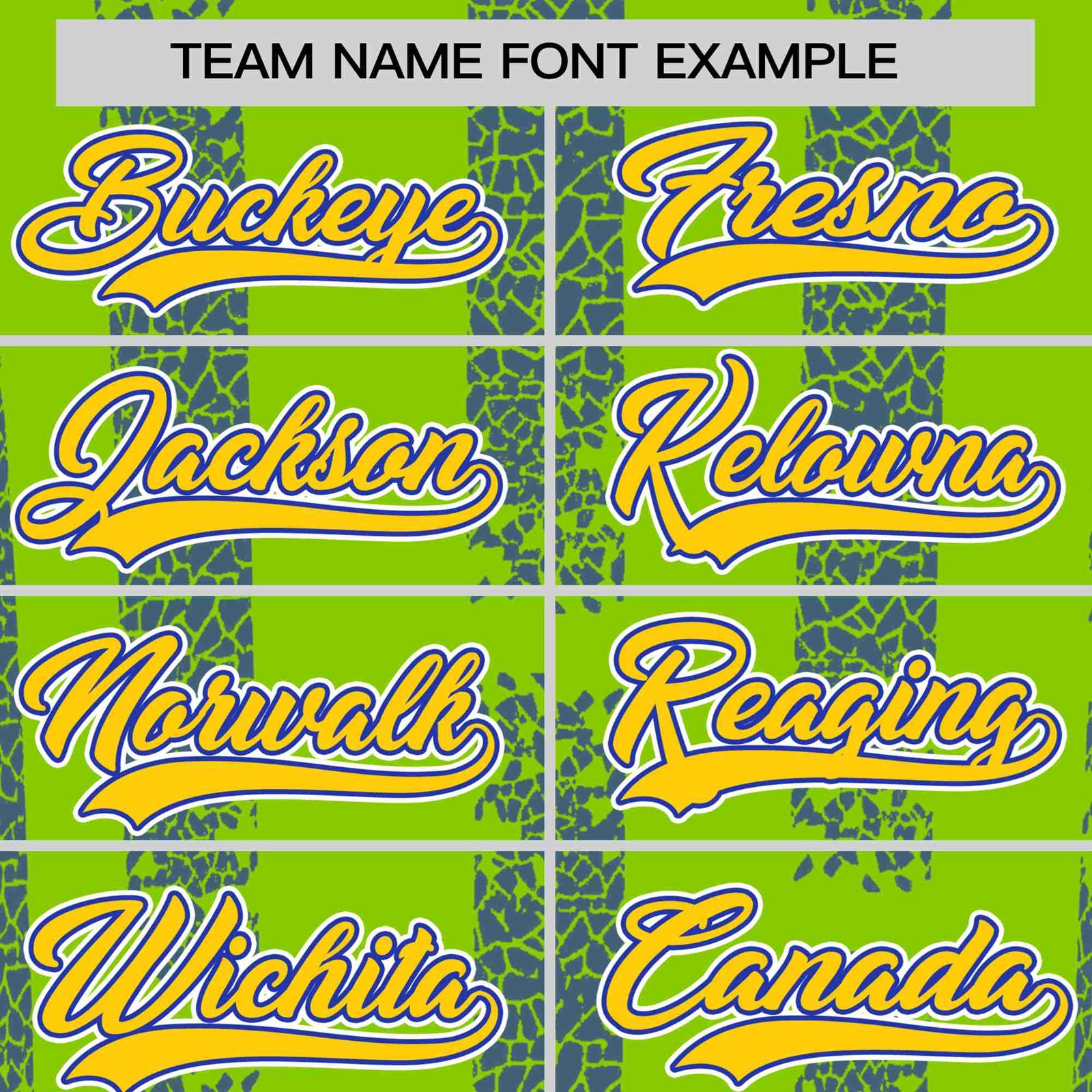 Custom Neon Green Royal Blue Personalized Chunky Striped Pattern Performance T-Shirt