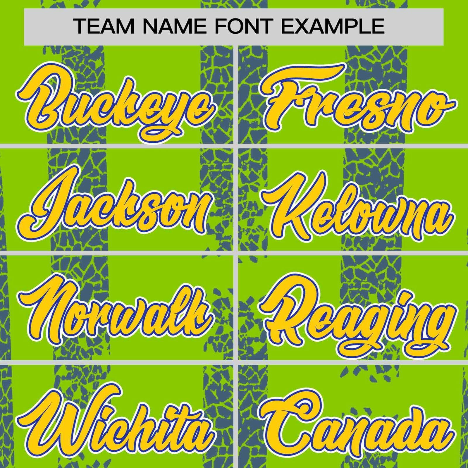 Custom Neon Green Royal Blue Personalized Chunky Striped Pattern Performance T-Shirt